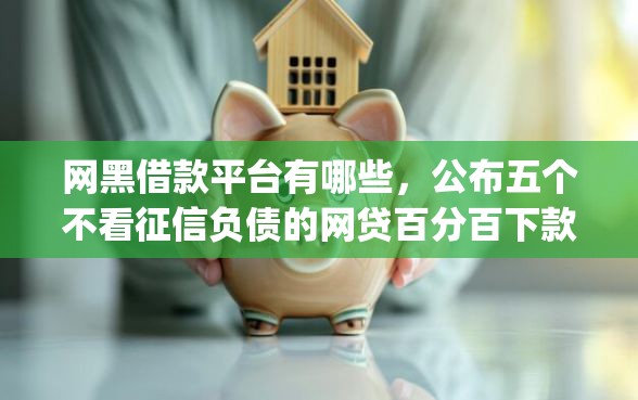 网黑借款平台有哪些，公布五个不看征信负债的网贷百分百下款app