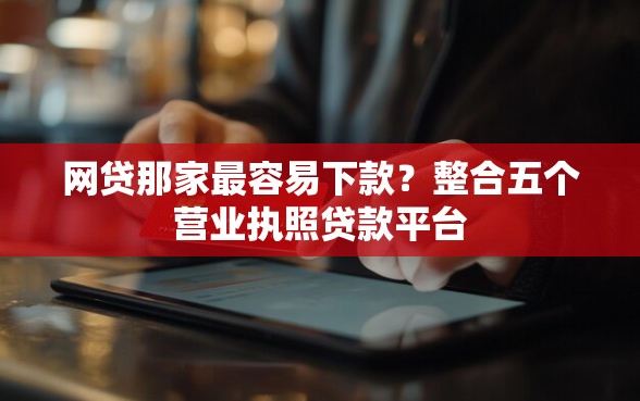 网贷那家最容易下款？整合五个营业执照贷款平台