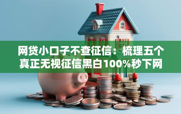 网贷小口子不查征信：梳理五个真正无视征信黑白100%秒下网贷