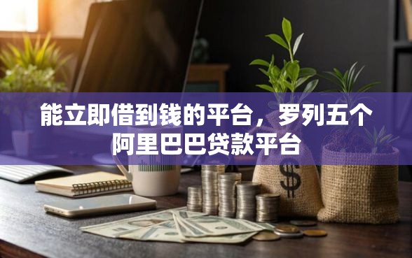 能立即借到钱的平台，罗列五个阿里巴巴贷款平台