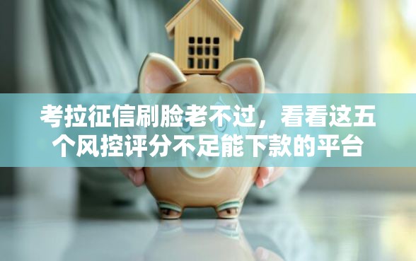 考拉征信刷脸老不过，看看这五个风控评分不足能下款的平台