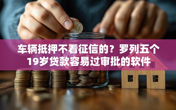 车辆抵押不看征信的？罗列五个19岁贷款容易过审批的软件