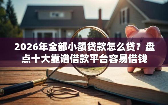 2026年全部小额贷款怎么贷？盘点十大靠谱借款平台容易借钱