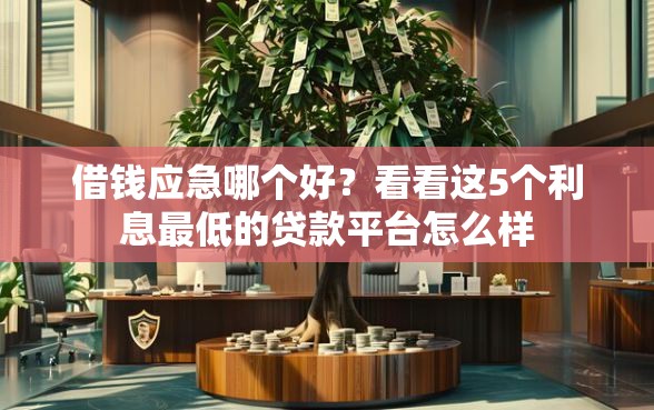 借钱应急哪个好？看看这5个利息最低的贷款平台怎么样