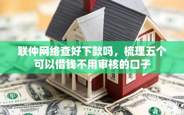 联仲网络查好下款吗，梳理五个可以借钱不用审核的口子