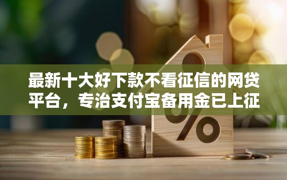 最新十大好下款不看征信的网贷平台，专治支付宝备用金已上征信