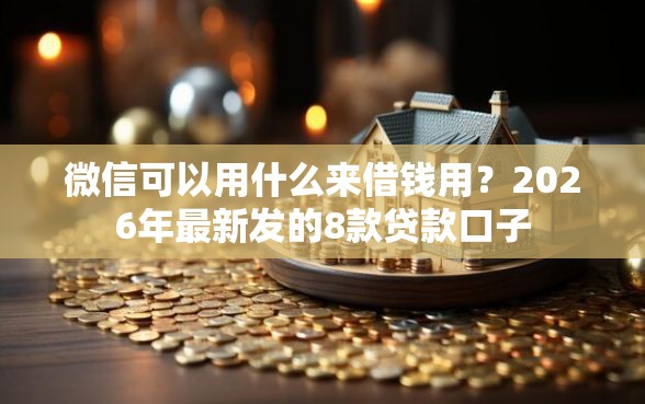微信可以用什么来借钱用？2026年最新发的8款贷款口子