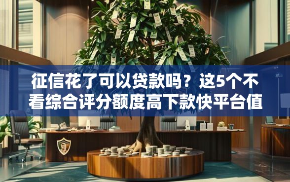 征信花了可以贷款吗？这5个不看综合评分额度高下款快平台值得一试