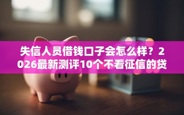 失信人员借钱口子会怎么样？2026最新测评10个不看征信的贷款口子
