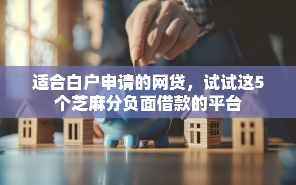 适合白户申请的网贷，试试这5个芝麻分负面借款的平台