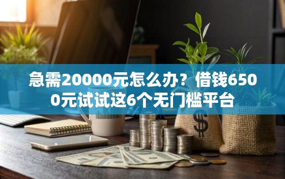 急需20000元怎么办？借钱6500元试试这6个无门槛平台