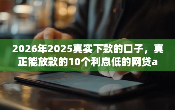 2026年2025真实下款的口子，真正能放款的10个利息低的网贷app推荐