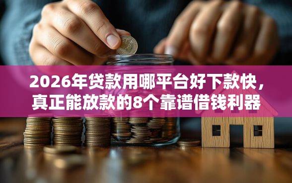 2026年贷款用哪平台好下款快，真正能放款的8个靠谱借钱利器推荐