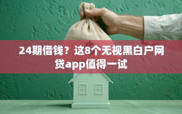 24期借钱？这8个无视黑白户网贷app值得一试