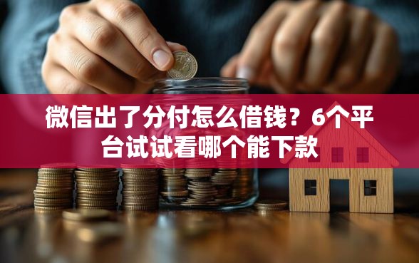 微信出了分付怎么借钱？6个平台试试看哪个能下款