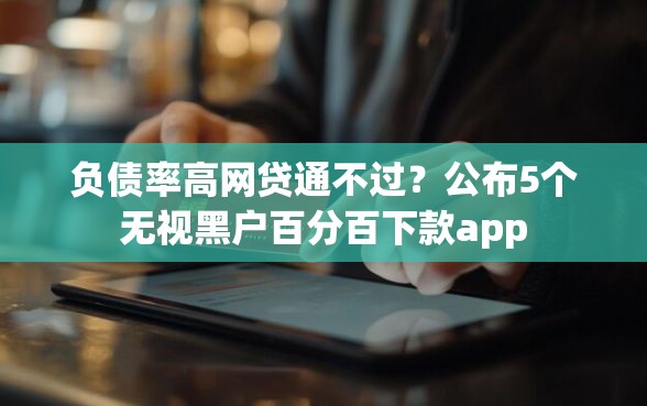 负债率高网贷通不过？公布5个无视黑户百分百下款app
