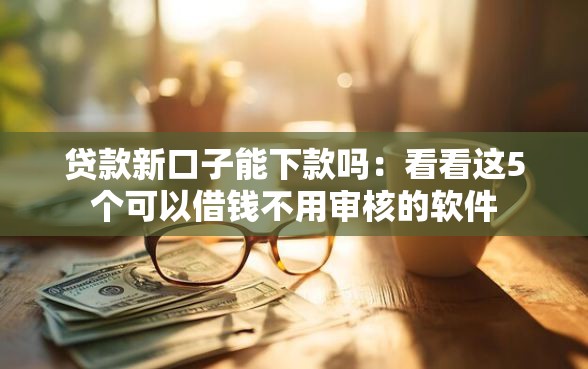 贷款新口子能下款吗：看看这5个可以借钱不用审核的软件
