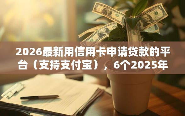 2026最新用信用卡申请贷款的平台（支持支付宝），6个2025年高炮口子秒下款无私分享