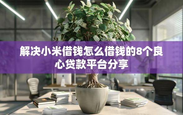 解决小米借钱怎么借钱的8个良心贷款平台分享