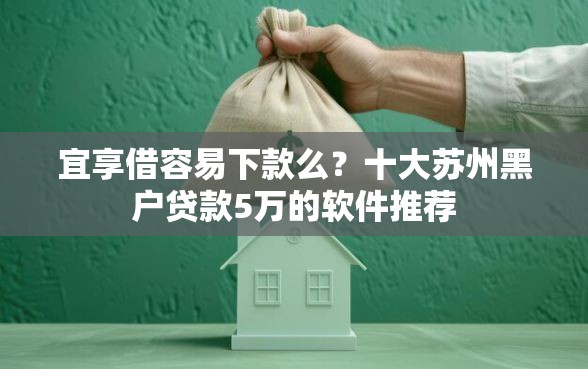 宜享借容易下款么？十大苏州黑户贷款5万的软件推荐