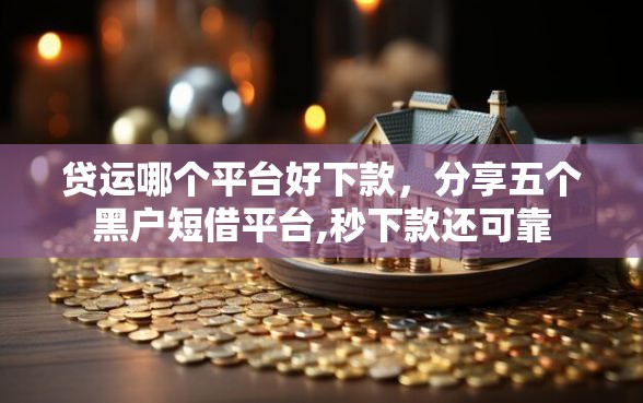 贷运哪个平台好下款，分享五个黑户短借平台,秒下款还可靠