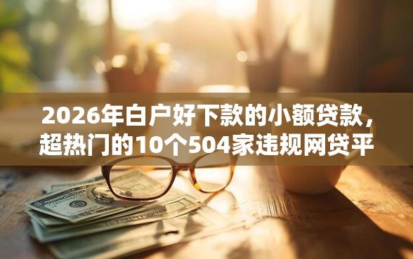 2026年白户好下款的小额贷款，超热门的10个504家违规网贷平台名单推荐
