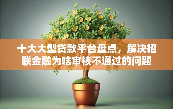十大大型贷款平台盘点，解决招联金融为啥审核不通过的问题