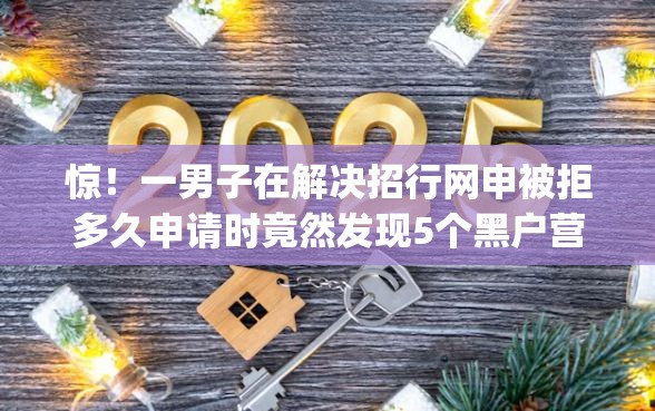 惊！一男子在解决招行网申被拒多久申请时竟然发现5个黑户营业执照贷款app口子，事后分享了出来