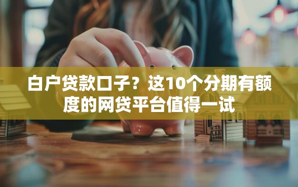 白户贷款口子？这10个分期有额度的网贷平台值得一试