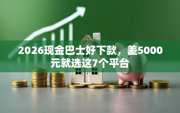 2026现金巴士好下款，差5000元就选这7个平台