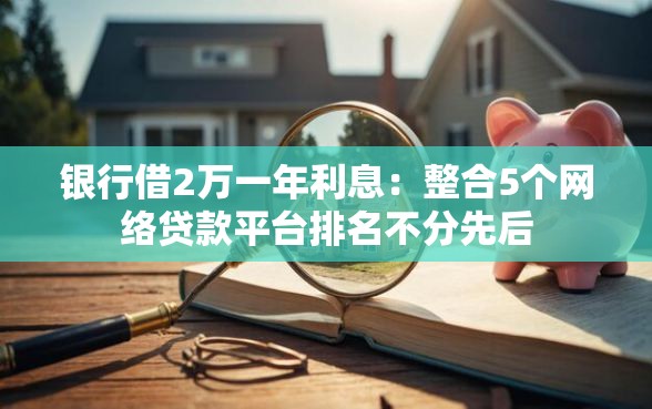 银行借2万一年利息：整合5个网络贷款平台排名不分先后