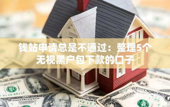 钱站申请总是不通过：整理5个无视黑户包下款的口子