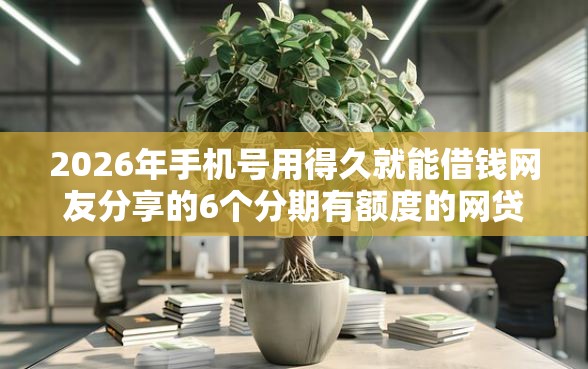 2026年手机号用得久就能借钱网友分享的6个分期有额度的网贷平台我觉得不错！