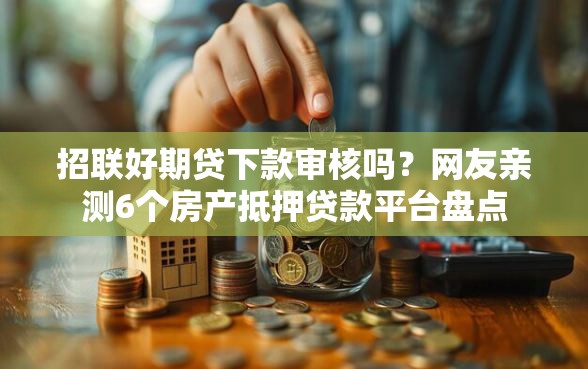 招联好期贷下款审核吗？网友亲测6个房产抵押贷款平台盘点