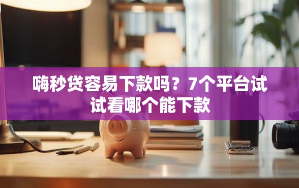 嗨秒贷容易下款吗？7个平台试试看哪个能下款