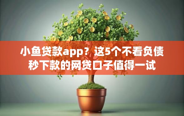 小鱼贷款app？这5个不看负债秒下款的网贷口子值得一试
