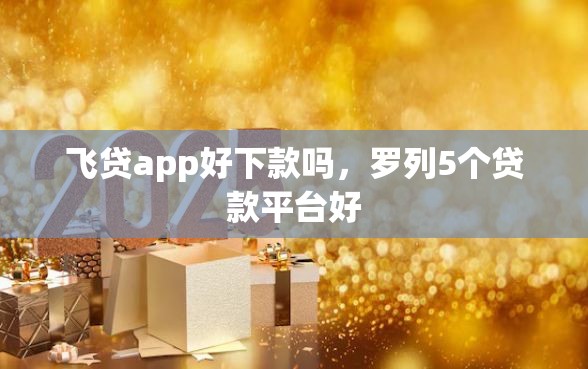 飞贷app好下款吗，罗列5个贷款平台好