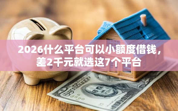 2026什么平台可以小额度借钱，差2千元就选这7个平台