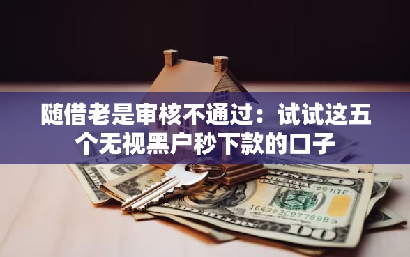 随借老是审核不通过：试试这五个无视黑户秒下款的口子