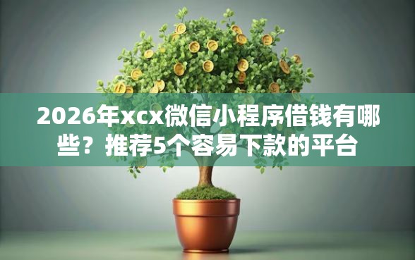 2026年xcx微信小程序借钱有哪些？推荐5个容易下款的平台