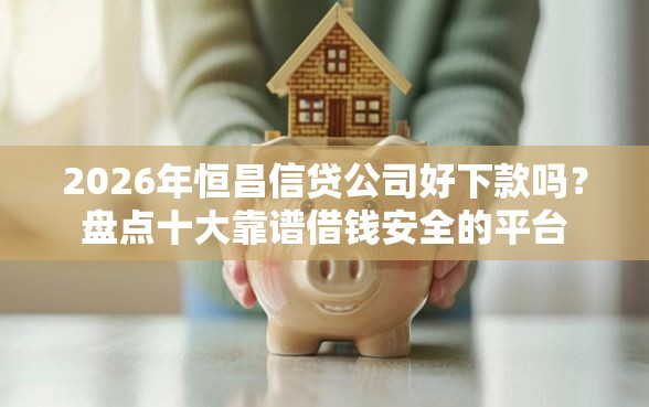 2026年恒昌信贷公司好下款吗？盘点十大靠谱借钱安全的平台