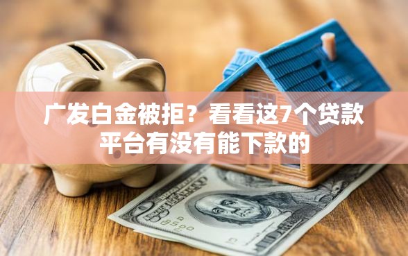 广发白金被拒？看看这7个贷款平台有没有能下款的