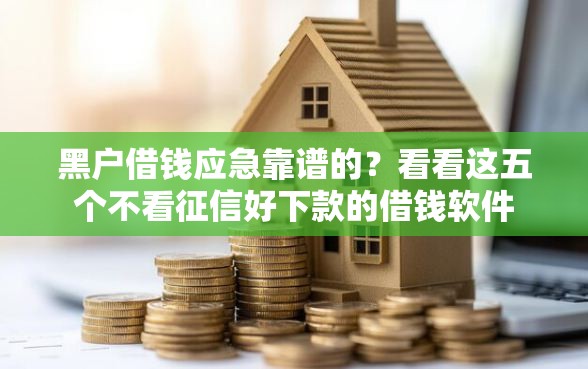 黑户借钱应急靠谱的？看看这五个不看征信好下款的借钱软件
