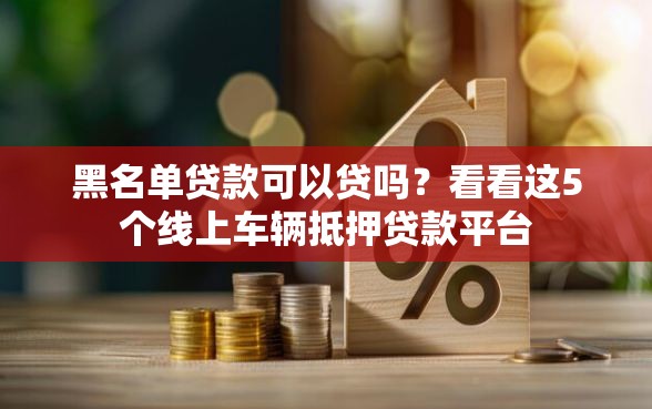 黑名单贷款可以贷吗？看看这5个线上车辆抵押贷款平台