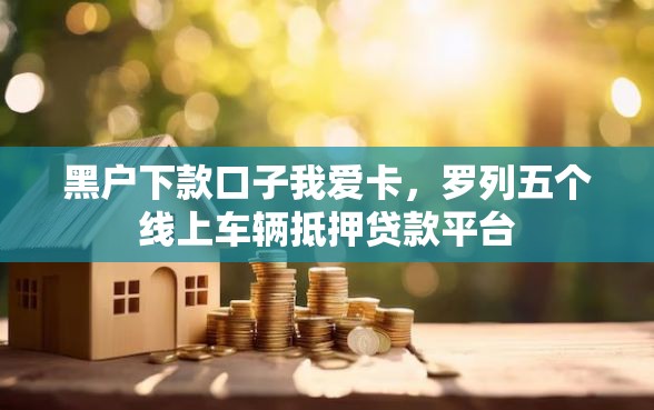 黑户下款口子我爱卡，罗列五个线上车辆抵押贷款平台