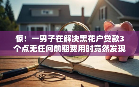 惊！一男子在解决黑花户贷款3个点无任何前期费用时竟然发现5个无视黑花能下款一万元口子，事后分享了出来