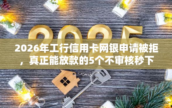 2026年工行信用卡网银申请被拒，真正能放款的5个不审核秒下款的高炮口子推荐