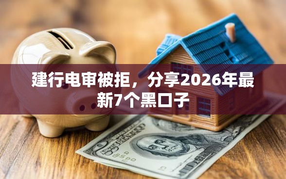 建行电审被拒，分享2026年最新7个黑口子
