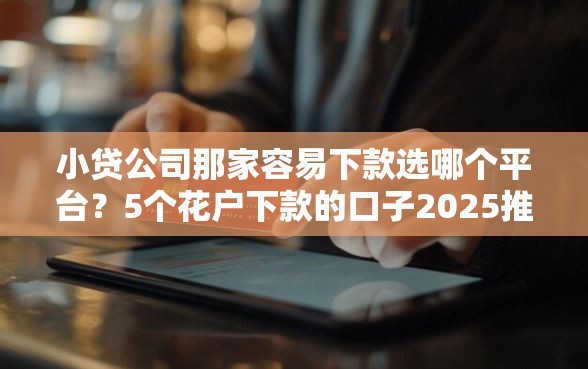 小贷公司那家容易下款选哪个平台？5个花户下款的口子2025推荐