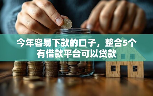 今年容易下款的口子，整合5个有借款平台可以贷款
